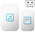 CACAZI A86 Electronic Music Remote Control Doorbell One For One AC Wireless Doorbell, Style:EU Plug(White) - Wireless Doorbell by CACAZI | Online Shopping South Africa | PMC TechLife | Buy Now Pay Later Mobicred