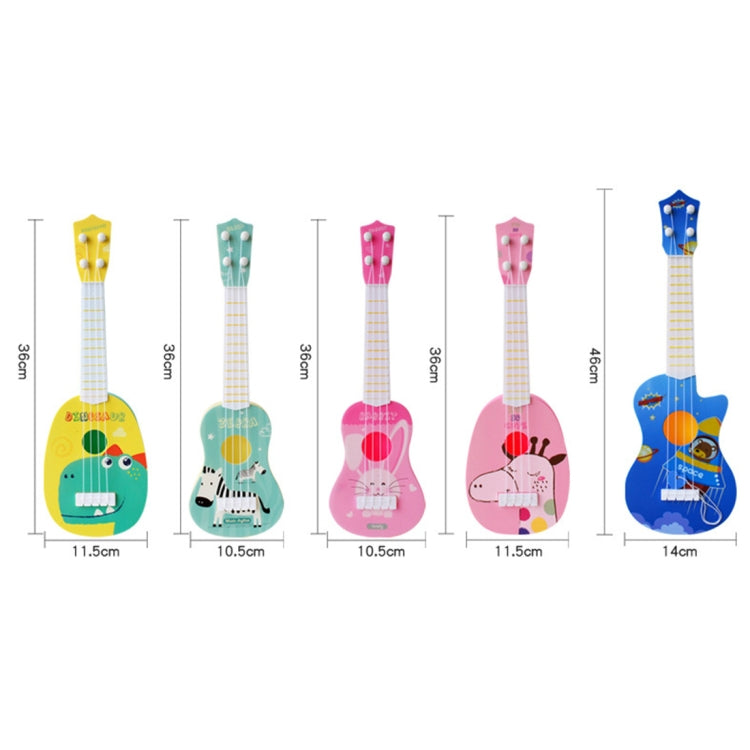 Light Blue Zebra Small Simulation Musical Instrument Mini Four Strings Playable Ukulele Early Childhood Education Music Toy - Stringed Instruments Accessories by PMC TechLife | Online Shopping South Africa | PMC TechLife | Buy Now Pay Later Mobicred