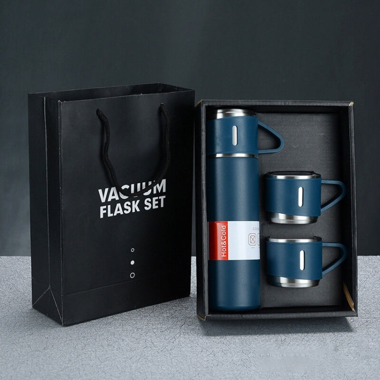 500ml 304 Stainless Steel Thermos Cup Portable Business Tea Cup,Spec: Gift Box Set(Blue) - Vacuum Thermoses & Cups by PMC TechLife | Online Shopping South Africa | PMC TechLife | Buy Now Pay Later Mobicred