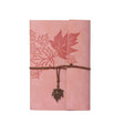 A7 PU Maple Retro Straps Handbook Loose-leaf Notebook(Pink) - Notebooks by PMc TechLife | Online Shopping South Africa | PMc TechLife | Buy Now Pay Later Mobicred