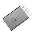 Metal Portable Push Card Case Ultra-thin Frosted Light Business Card Packing Box(Gray) - Card & Passport Bags by PMC TechLife | Online Shopping South Africa | PMC TechLife