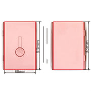 Metal Portable Push Card Case Ultra-thin Frosted Light Business Card Packing Box(Gray)