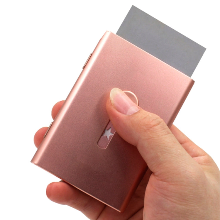 Metal Portable Push Card Case Ultra-thin Frosted Light Business Card Packing Box(Gray) - Card & Passport Bags by PMC TechLife | Online Shopping South Africa | PMC TechLife