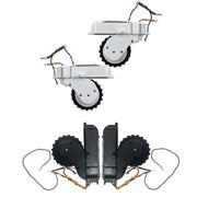 2 PCS Sweep And Mop Machine Walking Wheel For Mijia STYJ02YM / MVVC01-JG(White)