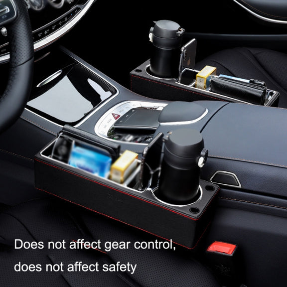 SUSISUN SNH010 Car Seat Gap Storage Box, Style:Positive Drive(Apricot)