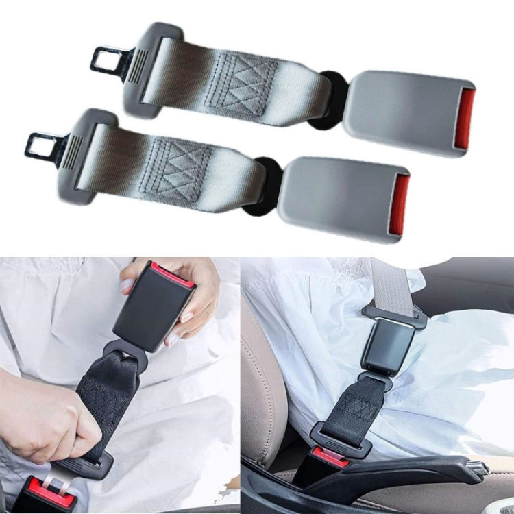 2 PCS Child And Pregnant Woman Car Seat Belt Extender, Length:23cm(Gray) - Seat Belts & Padding by PMC TechLife | Online Shopping South Africa | PMC TechLife | Buy Now Pay Later Mobicred