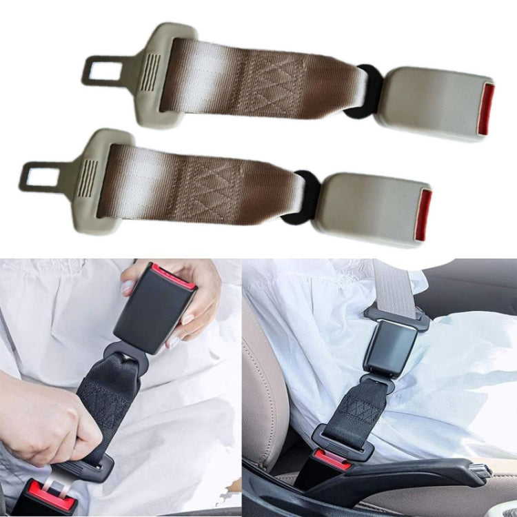 2 PCS Child And Pregnant Woman Car Seat Belt Extender, Length:26cm(Beige) - Seat Belts & Padding by PMC TechLife | Online Shopping South Africa | PMC TechLife | Buy Now Pay Later Mobicred