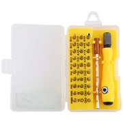 32-in-1 CRV Steel Mobile Phone Disassembly Repair Tool Multi-function Combination Screwdriver Set(Yellow)