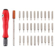 32-in-1 CRV Steel Mobile Phone Disassembly Repair Tool Multi-function Combination Screwdriver Set(Red) - free shipping - PMC TechLife - Order now!