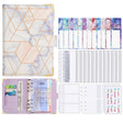 A6 Loose-leaf Notebook Budget Book Marbled Handbook,Style: Basic Model(Blue) - Notebooks by PMc TechLife | Online Shopping South Africa | PMc TechLife | Buy Now Pay Later Mobicred