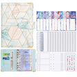 A6 Loose-leaf Notebook Budget Book Marbled Handbook,Style: Basic Model(Green) - Notebooks by PMc TechLife | Online Shopping South Africa | PMc TechLife | Buy Now Pay Later Mobicred