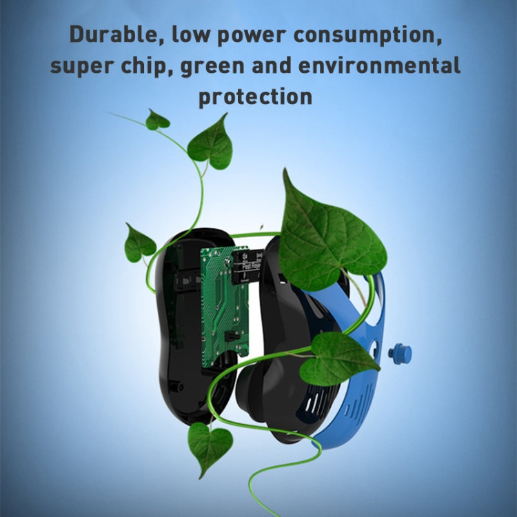 Ultrasonic Mouse Repeller Energy-Saving Silent Insect Repeller, Plug Type:UK Plug(Blue Black)