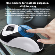 Ultrasonic Mouse Repeller Energy-Saving Silent Insect Repeller, Plug Type:UK Plug(Blue Black)