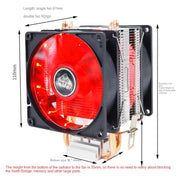 Desktop Computer 6 Copper Tube CPU Radiator Super Quiet PWM Double Fan