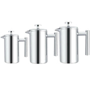 304 Stainless Steel French Pressure Coffee Pot Hand Made Tea Pot, Capacity:800ml