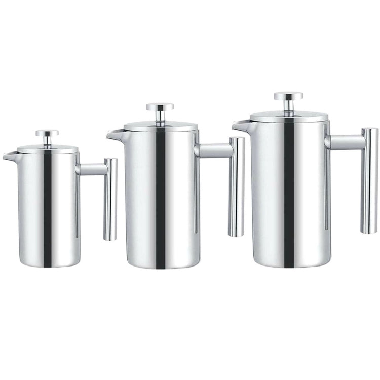 304 Stainless Steel French Pressure Coffee Pot Hand Made Tea Pot, Capacity:800ml