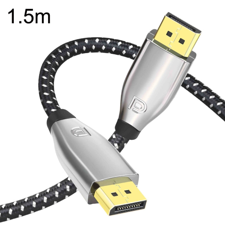 1.5m 1.4 Version DP Cable Gold-Plated Interface 8K High-Definition Display Computer Cable OD6.0MM 30AWG With Nylon Mesh(Gray) -  by PMC TechLife | Online Shopping South Africa | PMC TechLife | Buy Now Pay Later Mobicred