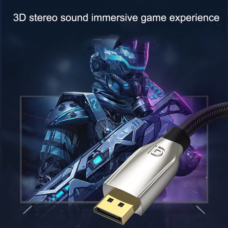 1.5m 1.4 Version DP Cable Gold-Plated Interface 8K High-Definition Display Computer Cable OD6.0MM 30AWG With Nylon Mesh(Gold) -  by PMC TechLife | Online Shopping South Africa | PMC TechLife | Buy Now Pay Later Mobicred