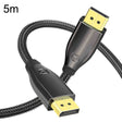 5m 1.4 Version DP Cable Gold-Plated Interface 8K High-Definition Display Computer Cable OD6.0MM 30AWG With Nylon Mesh(Black) -  by PMC TechLife | Online Shopping South Africa | PMC TechLife | Buy Now Pay Later Mobicred