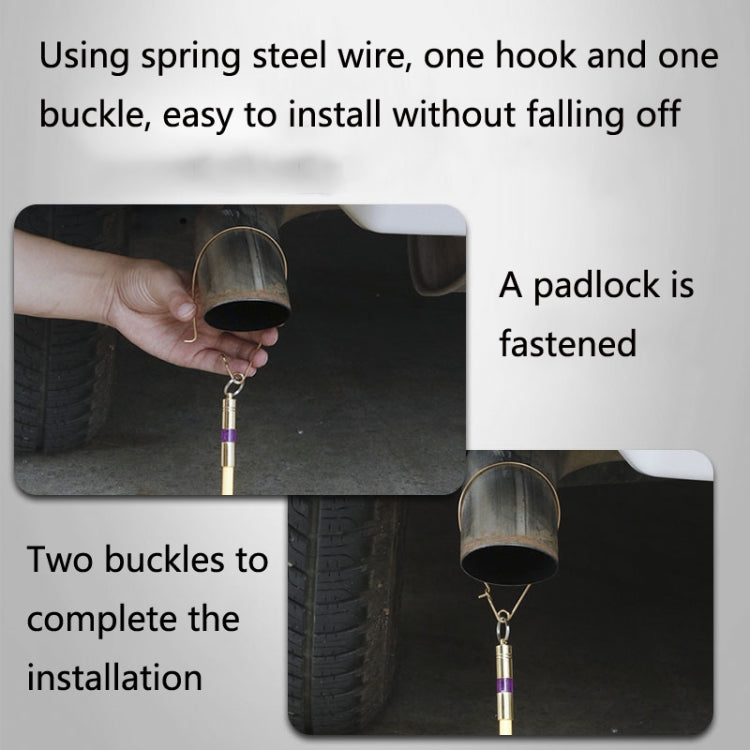 2 PCS P183 Car Anti-Static Elimination Release Device Grounding Strip Car Off-Road Exhaust Pipe Anti-Static Belt, Style: Sedan(Black) - Static Belt by PMC TechLife | Online Shopping South Africa | PMC TechLife | Buy Now Pay Later Mobicred