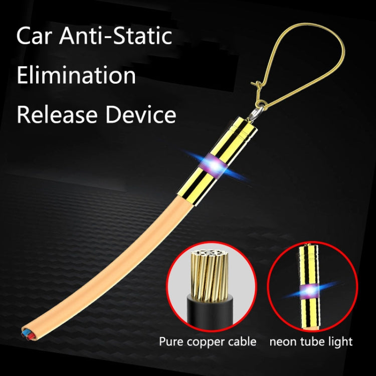 2 PCS P183 Car Anti-Static Elimination Release Device Grounding Strip Car Off-Road Exhaust Pipe Anti-Static Belt, Style: Off-road(Yellow) - Static Belt by PMC TechLife | Online Shopping South Africa | PMC TechLife | Buy Now Pay Later Mobicred