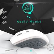 Pcsensor MOS4 4 Keys 2400DPI Game Intelligent Voice Recognition Input Mouse, Cable Length: 1.5m(Mute)