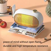 N301 Mini Heater Office Desk Silent Hot Air Heater Household Bedroom Heater US Plug(White)