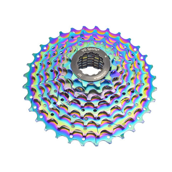 VG SPORTS Bicycle Lightweight Wear -Resistant Colorful Flywheel, Style:8 Speed 11-28T