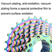 VG SPORTS Bicycle Lightweight Wear -Resistant Colorful Flywheel, Style:8 Speed 11-28T