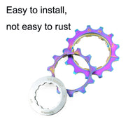 VG SPORTS Bicycle Lightweight Wear -Resistant Colorful Flywheel, Style:8 Speed 11-28T