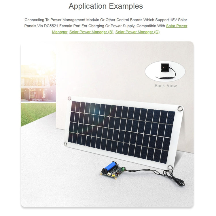 Waveshare 18V 10W Semi-flexible Polycrystalline Silicon Solar Panel - free shipping - PMC Jewellery - Order now!
