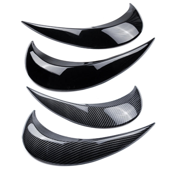 Headlight Eyebrow Modified Car Sticker For Volkswagen Beetle 2012-2018(Carbon Fiber Pattern)