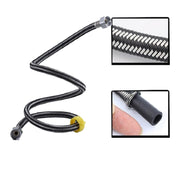 304 Stainless Steel Metal Weave High-pressure Explosion-proof Hot And Cold Water Inlet Hose, Size:60 cm