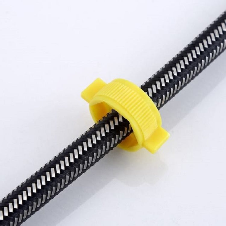 304 Stainless Steel Metal Weave High-pressure Explosion-proof Hot And Cold Water Inlet Hose, Size:80 cm