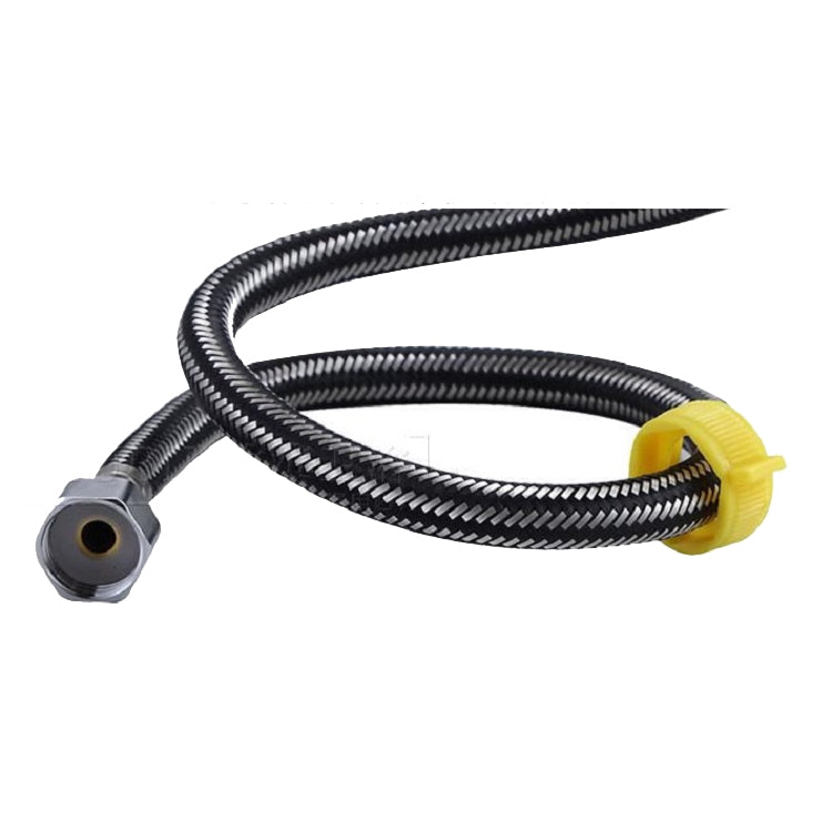 304 Stainless Steel Metal Weave High-pressure Explosion-proof Hot And Cold Water Inlet Hose, Size:100 cm