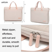 For MacBook 15.6-16.1 Inches MAHOO 10188 Ultra-Thin Hand Computer Bag Messenger Laptop Bag, Color:Gray+Gray PU Power Bag