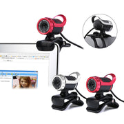 HXSJ A859 480P Computer Network Course Camera Video USB Camera Built-in Sound-absorbing Microphone(No Camera Function  Red)