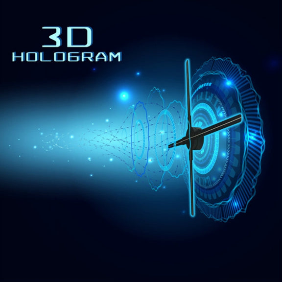 65CM KY-4 WIFI Holographic 3D Fan Shape LED Advertising Machine, Resolution: 1024 x 638 Pixels, Plug Type:US Plug