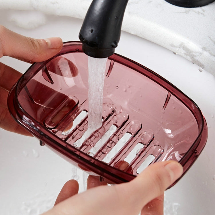 Bathroom Soap Box Transparent With Lid Drain Seal Travel Portable Double Layer Laundry Soap Box(Gray) - Storage Boxes by PMC TechLife | Online Shopping South Africa | PMC TechLife | Buy Now Pay Later Mobicred