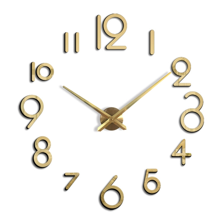 Creative DIY Acrylic Clock Home Digital Wall Clock(Silver) - DIY Clocks by PMc TechLife | Online Shopping South Africa | PMc TechLife | Buy Now Pay Later Mobicred