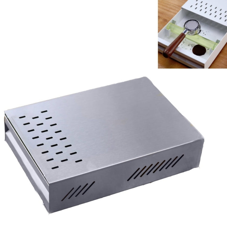 Stainless Steel Drawer Type Coffee Grounds Box Coffee Machine Supporting Equipment(Steel Color) - free shipping - PMC TechLife - Order now!