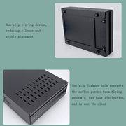 Stainless Steel Drawer Type Coffee Grounds Box Coffee Machine Supporting Equipment(Black)