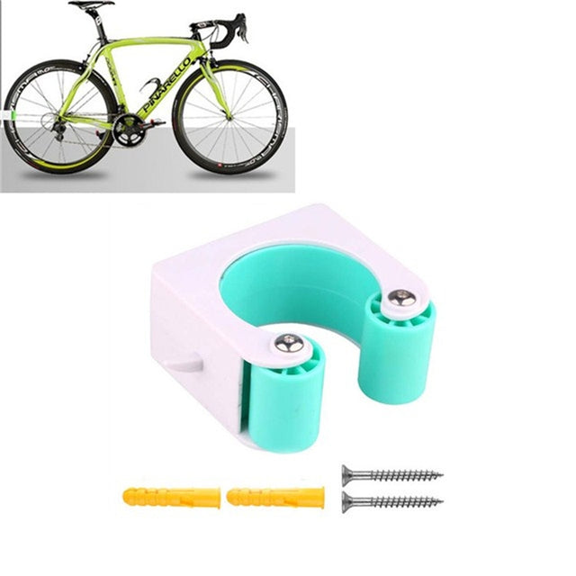 Bicycle Parking Buckle Children Road Bike Mountain Bike Simple Wall Mount, Style:Mountain Bike(Blue)