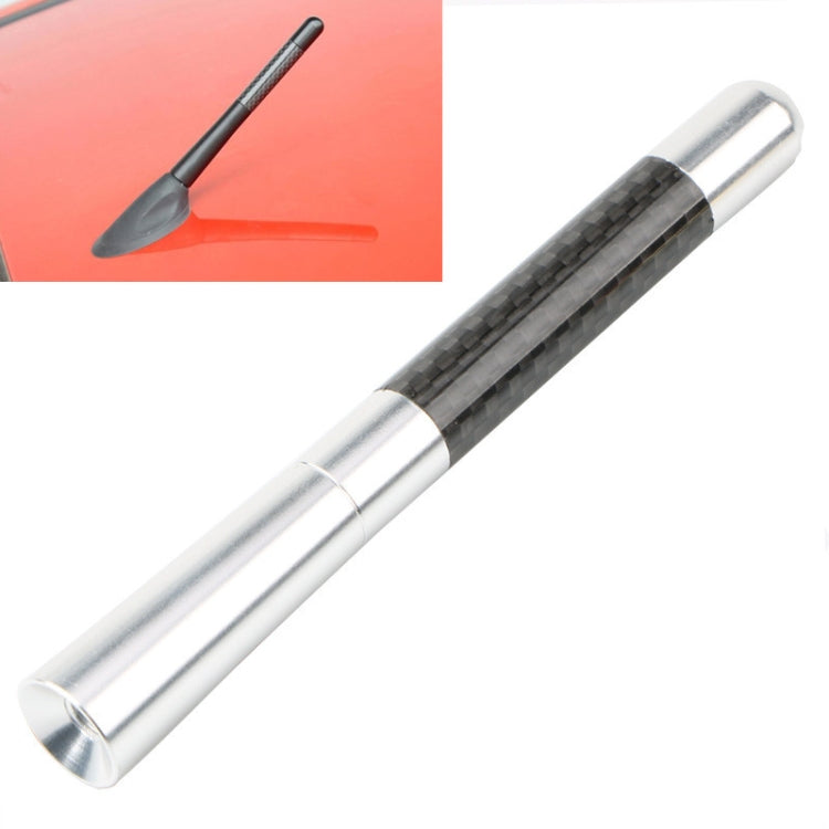 5 PCS Aluminum Alloy Carbon Brazing Antenna Car Decoration Beautiful Antenna Car Roof Antenna Modification(Silver) - Aerials by PMC TechLife | Online Shopping South Africa | PMC TechLife | Buy Now Pay Later Mobicred