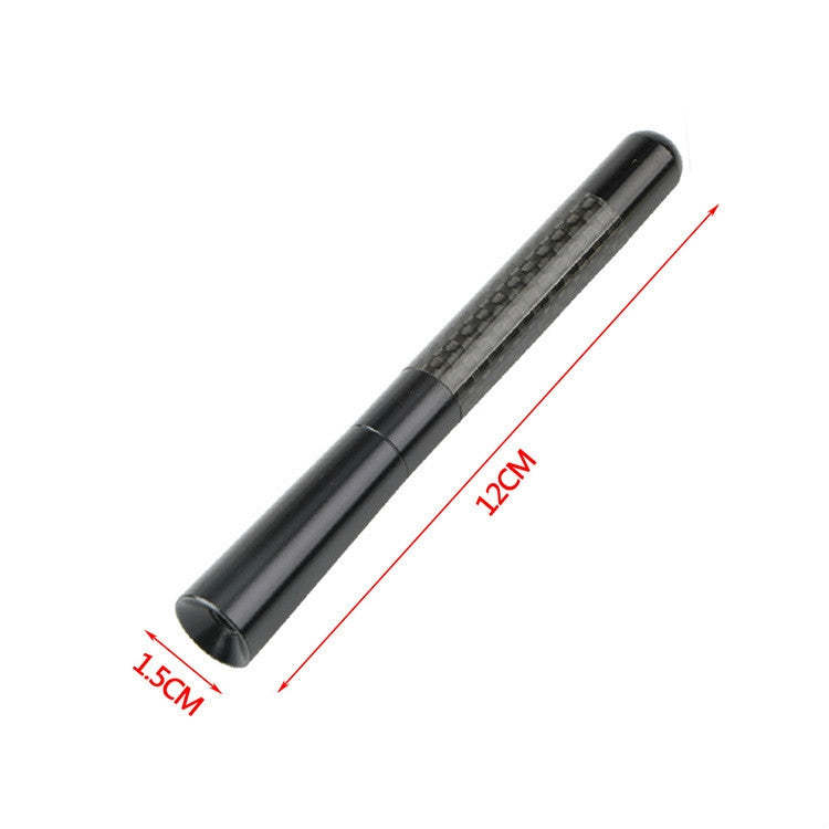 5 PCS Aluminum Alloy Carbon Brazing Antenna Car Decoration Beautiful Antenna Car Roof Antenna Modification(Silver)