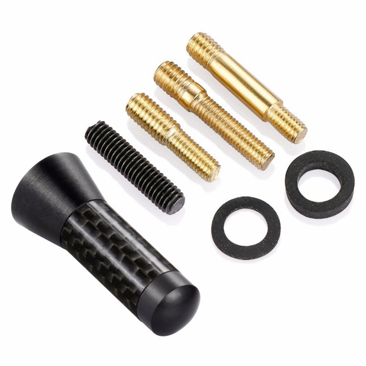 3.5cm Modified Metal Antenna Carbon Fiber Car Antenna Car Decorative Antenna - Aerials by PMC TechLife | Online Shopping South Africa | PMC TechLife | Buy Now Pay Later Mobicred