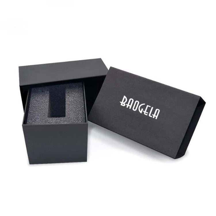 BAOGELA Paper + Sponge Square Watch Packaging Box Black Watch Gift Box, Size: 12.1 x 7.6 x 6.8cm - free shipping - PMC Jewellery - Order now!