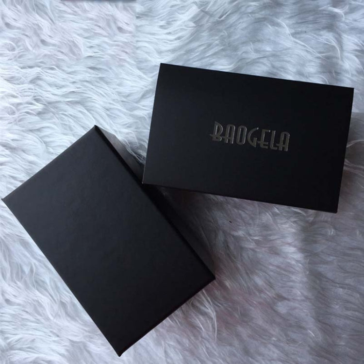 BAOGELA Paper + Sponge Square Watch Packaging Box Black Watch Gift Box, Size: 12.1 x 7.6 x 6.8cm - free shipping - PMC Jewellery - Order now!