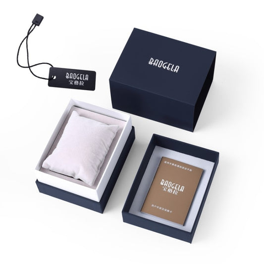 BAOGELA Paper + Sponge Square Watch Packaging Box Black Watch Gift Box, Size: 12.5 x 9.5 x 7.2cm - free shipping - PMC Jewellery - Order now!