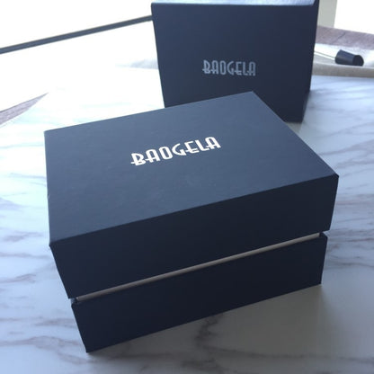 BAOGELA Paper + Sponge Square Watch Packaging Box Black Watch Gift Box, Size: 12.5 x 9.5 x 7.2cm - free shipping - PMC Jewellery - Order now!
